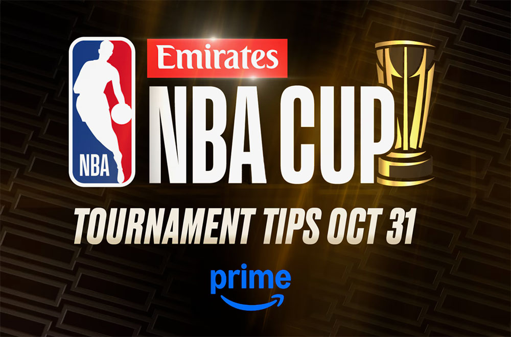 Cartel NBA CUP 2025 en Amazon Prime