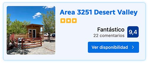 Tarjeta AREA 3251 DESERT VALLEY
Dónde dormir en el Valle de la Muerte