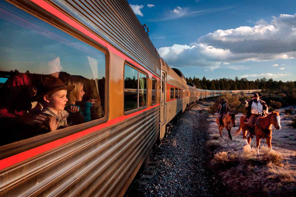 Grand Canyon Railway para llegar al Gran Cañón sin coche