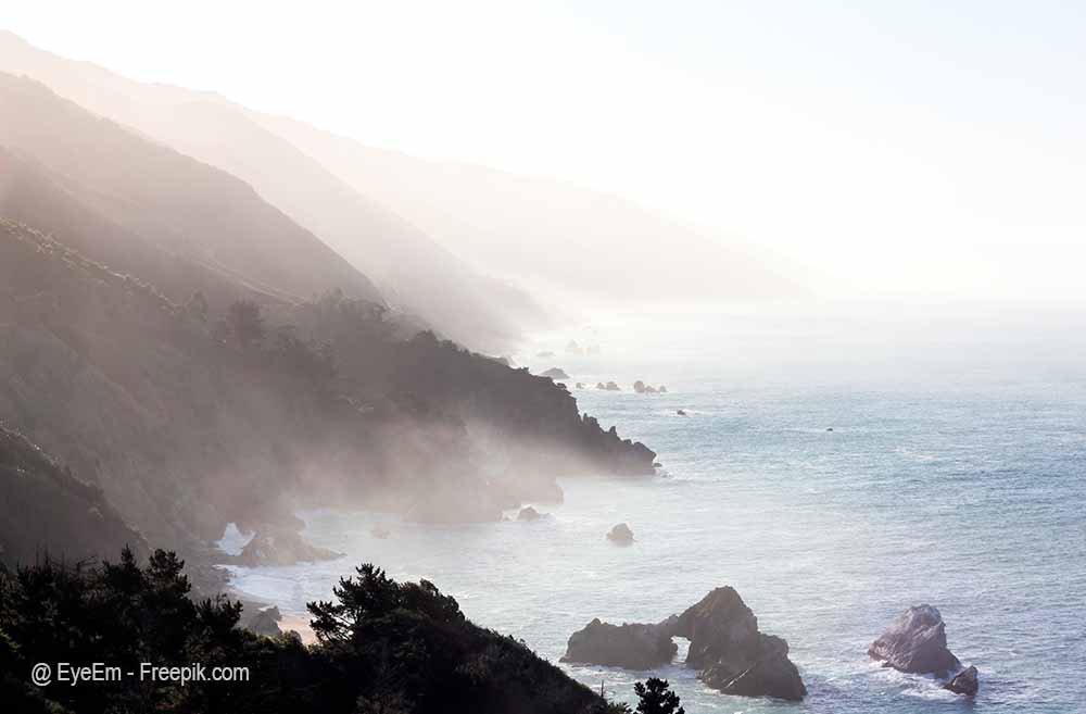 Nieblas matutinas en el Big Sur California