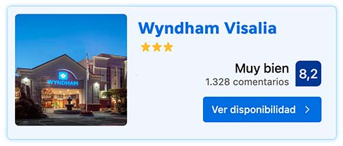 Tarjeta Wyndham Visalia - Dónde dormir en Sequoia National Park