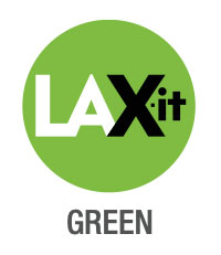 Pegatinas verdes LAX IT aeropuerto de Los Angeles
