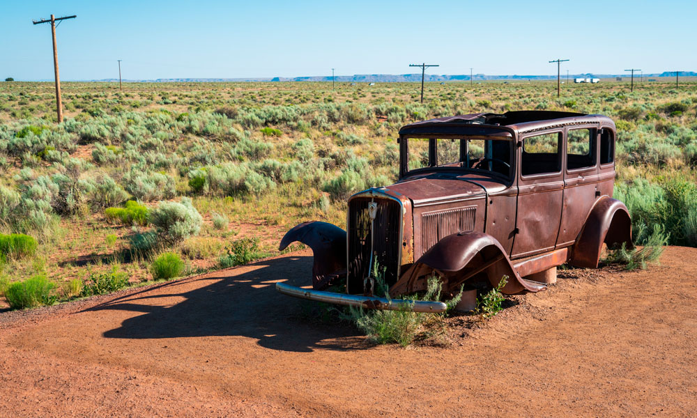 14 Qué ver en el Bosque Petrificado - Studebaker Route 66 - Petrified Forest National Park