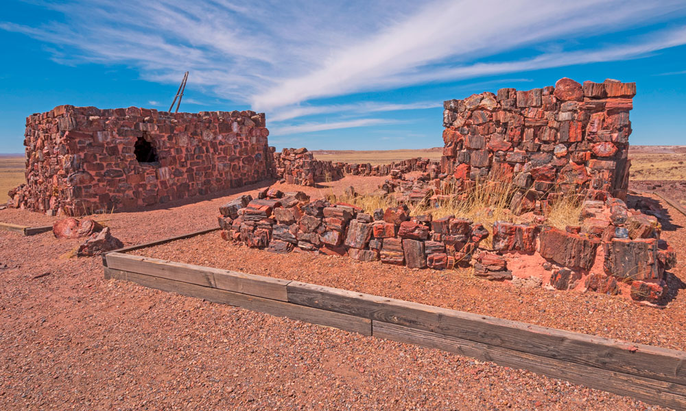 6 Qué ver en el Bosque Petrificado - Agate House - Petrified Forest National Park
