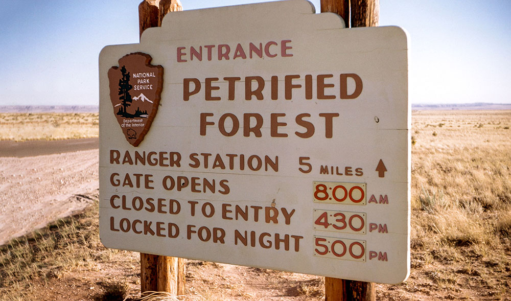 Horarios parque nacional Petrified Forest